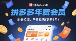 拼多多年费会员，实经验分享操，时长拉满，干货拉满(更新26年2月)-每日必学网