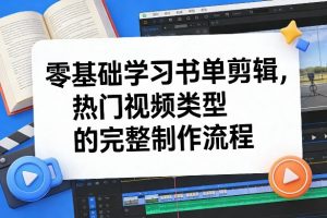 零基础学习书单剪辑,热门视频类型的完整制作流程(更新2026)-每日必学网