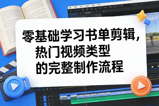 久爱副业网,网赚项目,网赚论坛博客网分享零基础学习书单剪辑,热门视频类型的完整制作流程(更新2026)