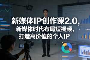 新媒体IP创作课2.0，新媒体时代布局短视频，打造高价值的个人IP-每日必学网