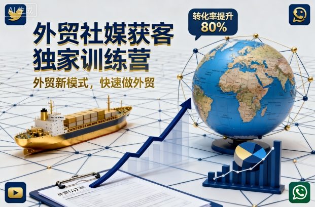 久爱副业网,网赚项目,网赚论坛博客网分享外贸社媒获客独家训练营,外贸新模式,快速做外贸(更新26年2月)