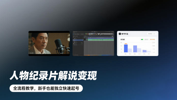 久爱副业网,网赚项目,网赚论坛博客网分享人物纪录片解说变现，全流程教学，新手也能独立快速起号