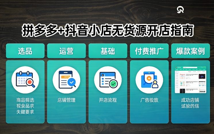 久爱副业网,网赚项目,网赚论坛博客网分享拼多多+抖音小店无货源开店，包括：选品、运营、基础、付费推广、爆款案例等(更新26年2月)