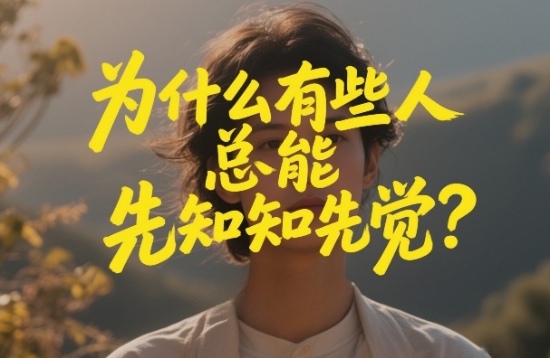 久爱副业网,网赚项目,网赚论坛博客网分享付费文章：为什么有些人总能先知先觉？