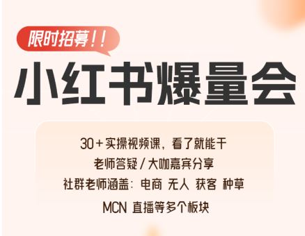 戴小胖小红书爆量会线上课2026年2月2(价值4980元)_-每日必学网