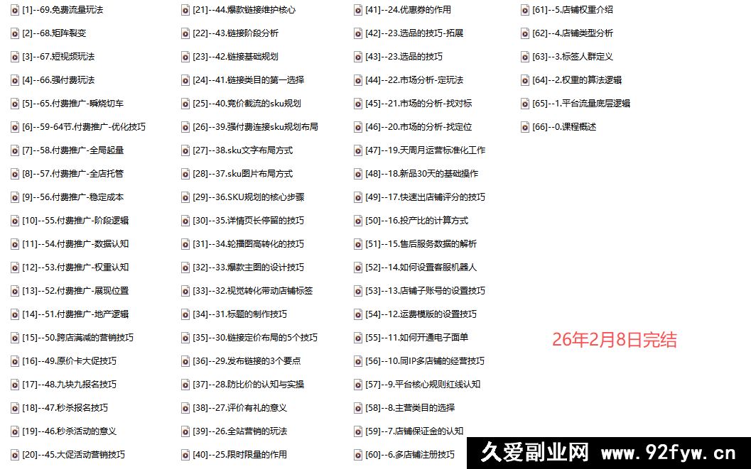 图片[3]-老陶电商拼多多运营成长必修课26年2月_-每日必学网