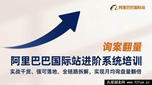 17335期 阿里巴巴国际站全流程运营实战课 手把手实操落地 干货无水分 轻松做到月询盘量翻倍-每日必学网