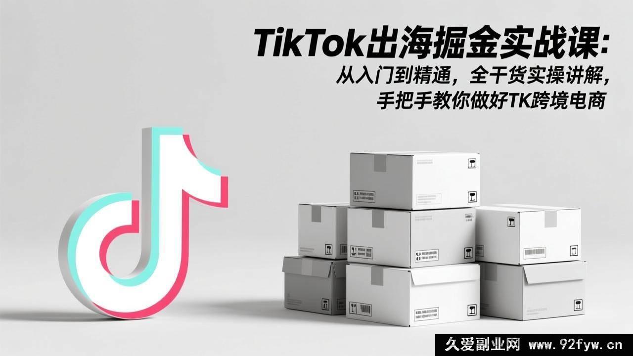 图片[1]-（17368期）TikTok跨境电商变现特训班：零基础到盈利全流程教学，无保留落地实操，保姆式带做TK出海布局-每日必学网