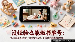 (17389期)0基础上手短视频书单号:育儿古风情感多题材覆盖,抠图混剪+发布全流程,学员单条收益超2000-每日必学网