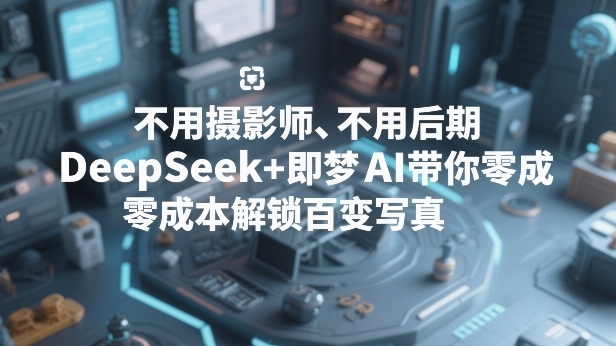久爱副业网,网赚项目,网赚论坛博客网分享不用摄影师、不用后期，DeepSeek+即梦AI带你零成本解锁百变写真！