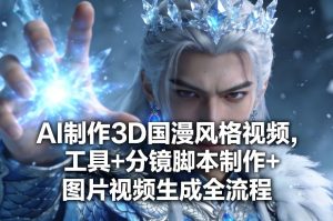 AI制作3D国漫风格视频，工具+分镜脚本制作+图片视频生成全流程-每日必学网