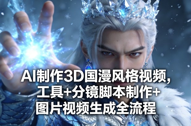 AI制作3D国漫风格视频，工具+分镜脚本制作+图片视频生成全流程-每日必学网
