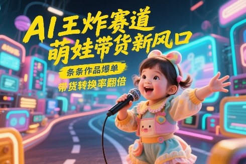 久爱副业网,网赚项目,网赚论坛博客网分享AI王炸赛道，萌娃带货新风口，条条作品爆单，带货转换率翻倍，核心逻辑拆解