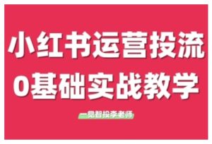 小红书运营投流，小红书广告投放从0到1的实战课，学完即可开始投放（更新26年）-每日必学网
